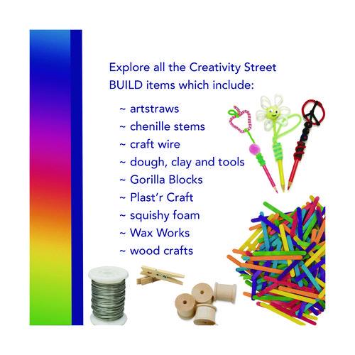 Image of Creativity Street® PAC3776-01 Natural Wood Craft Sticks, 6 x 0.75, 500/Box