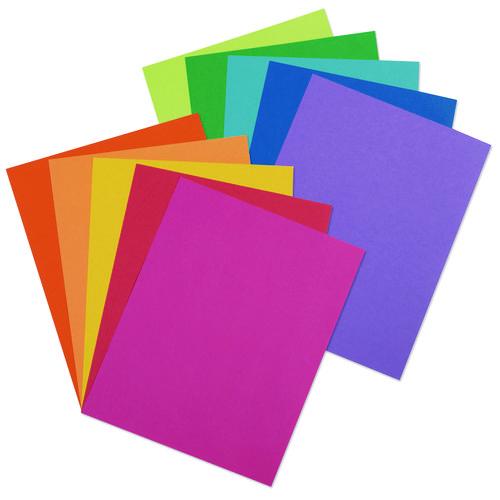 Image of Pacon® P101199 Array Card Stock, 65 lb Cover Weight, 8.5 x 11, Assorted Lively Colors, 250/Pack