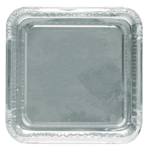 Image of HFA® 4048-35-500 8" Square Cake Pan, 7.88 x 7.88 x 1.31, Silver, Aluminum, 500/Carton