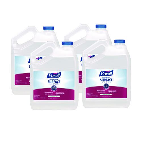 Image of PURELL® 4341-04 Foodservice Surface Sanitizer, Fragrance-Free, 1 gal Bottle, 4/Carton