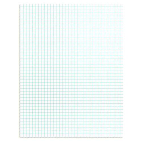 Image of Ampad® 22-030C Quadrille Pads, Quadrille Rule (4 sq/in), (50) White 8.5 x 11 Sheets