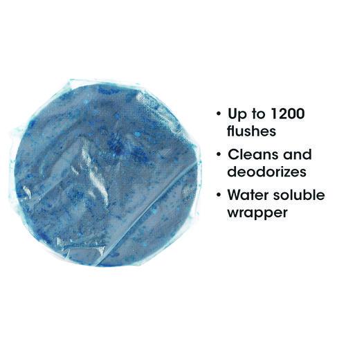 Image of Fresh Products DIB-F-024I072M-00 Drop-In Tank Non-Para Cleaner Block, Unscented, Blue, 24/box