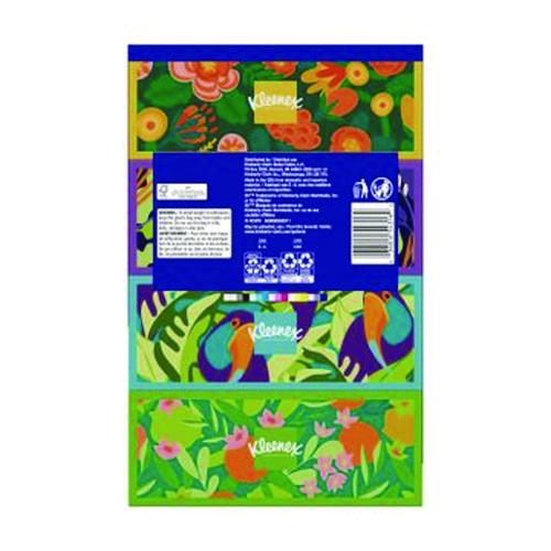 Image of Kleenex® 54315 Ultra Soft Facial Tissue, 3-Ply, White, 120 Sheets/Box, 4 Boxes/Pack, 6 Packs/Carton