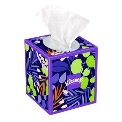 Image of Kleenex® 54278 Ultra Soft Facial Tissue, 3-Ply, White, 60 Sheets/Box, 18 Boxes/Carton