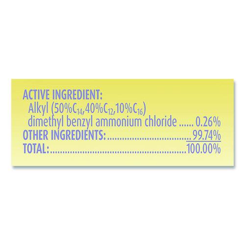 Image of LYSOL® Brand 19200-81700 Dual Action Disinfecting Wipes, 1-Ply, 7 x 7.25, Citrus, White/Purple, 75/Canister