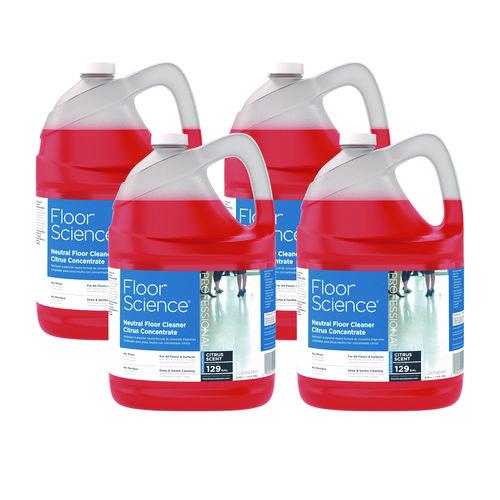 Image of Diversey CBD540441 Floor Science Neutral Floor Cleaner Concentrate, Citrus Scent, 1 gal, 4/Carton