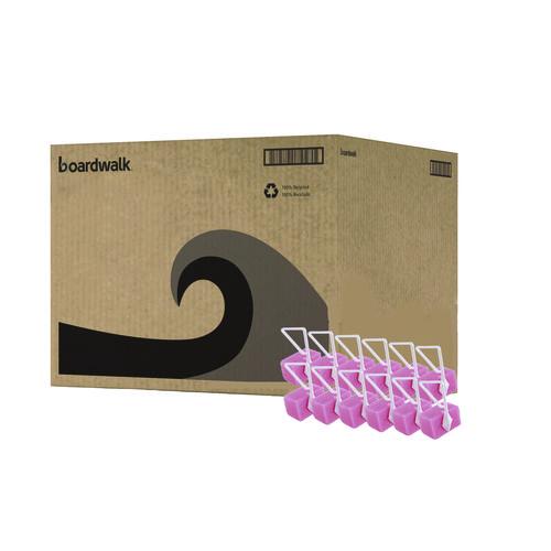 Image of Boardwalk® 4BBP012I144M202143000 Para Toilet Bowl Deodorizer Block, Cherry Scent, Pink, 4 oz, 12/Box