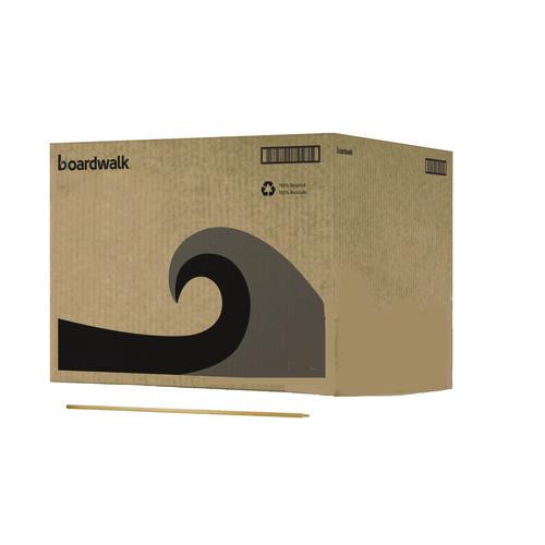 Image of Boardwalk® BWK137 Heavy-Duty Threaded End Lacquered Hardwood Broom Handle, 1.13" dia x 60", Natural