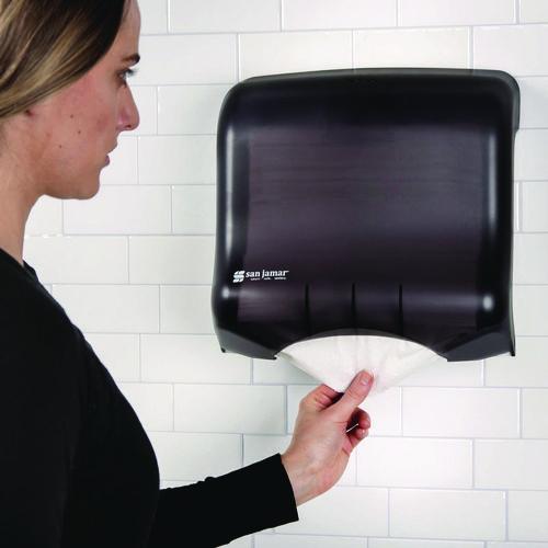 Image of San Jamar® T1750TBK Ultrafold Towel Dispenser, 11.5 x 6 x 11.5, Black