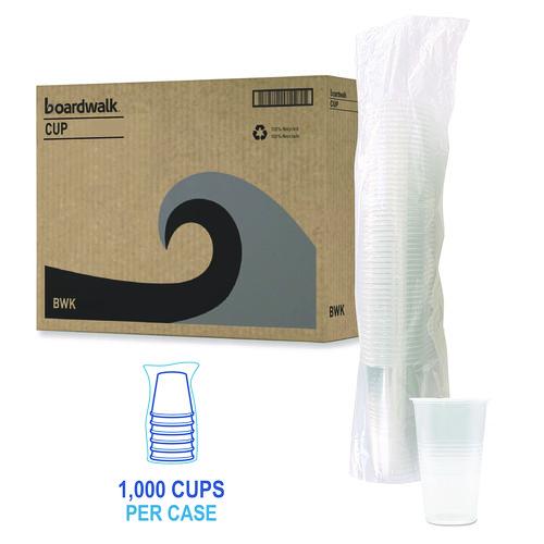 Image of BoardwalkÂ® Translucent Plastic Cold Cups, 20 oz, Clear, 1,000/Carton
