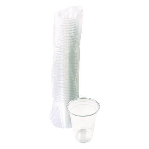 Image of Boardwalk® BWKPET14PK Clear Plastic PET Cups, 14 oz, 50/Pack