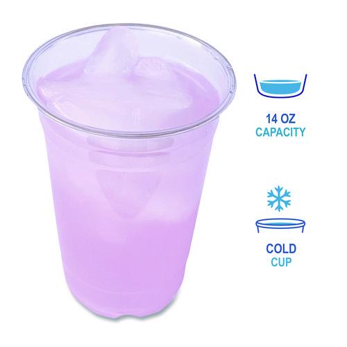 Image of Boardwalk® BWKPET14PK Clear Plastic PET Cups, 14 oz, 50/Pack