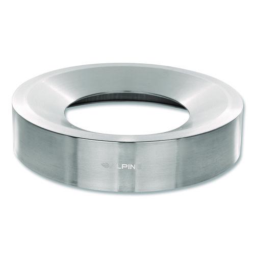 Image of Alpine Industries ALP47527COT 27 Gallon Stainless Steel Compost Bin and Trash Can, Brushed Stainless Steel