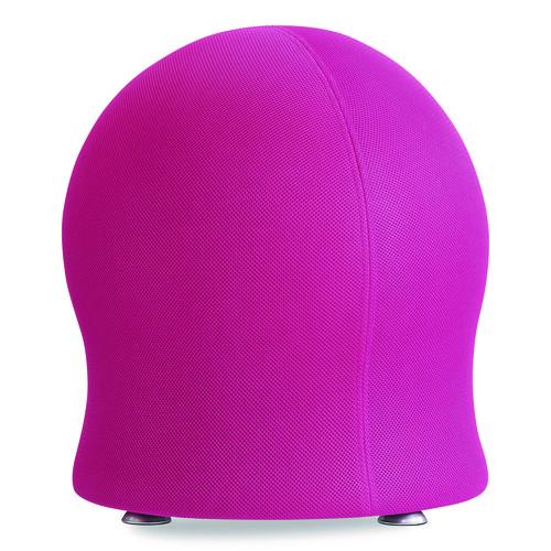 Image of Safco® 4750PI Zenergy Ball Chair, Backless, Supports Up to 250 lb, Pink Fabric Seat, Silver Base