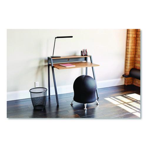 Image of Safco® 4750PI Zenergy Ball Chair, Backless, Supports Up to 250 lb, Pink Fabric Seat, Silver Base