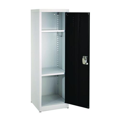 Image of AdirOffice ADI62901BLKMK Steel Storage Locker, 1 Compartment, 15 x 15 x 48, Black