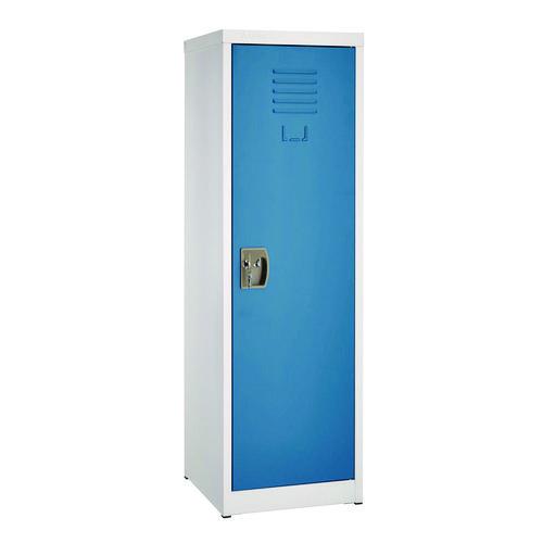Image of AdirOffice ADI62901BLU Steel Storage Locker, 1 Compartment, 15 x 15 x 48, Blue