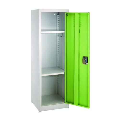 Image of AdirOffice ADI62901GRNPKG1 Steel Storage Locker, 1 Compartment, 15 x 15 x 48, Green