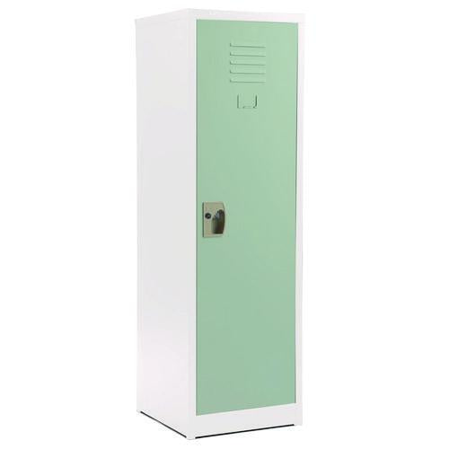 Image of AdirOffice ADI62901MGRN Steel Storage Locker, 1 Compartment, 15 x 15 x 48, Misty Green
