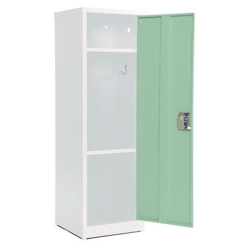 Image of AdirOffice ADI62901MGRN Steel Storage Locker, 1 Compartment, 15 x 15 x 48, Misty Green