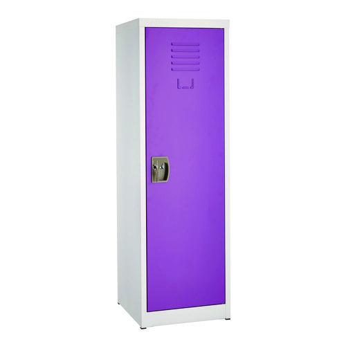 Image of AdirOffice ADI62901PUR Steel Storage Locker, 1 Compartment, 15 x 15 x 48, Purple