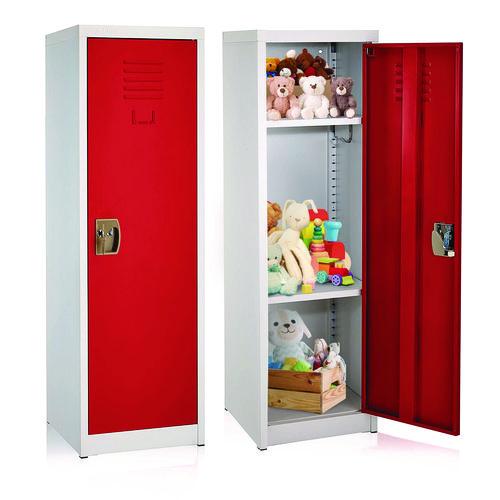 Image of AdirOffice ADI62901REDPKG1 Steel Storage Locker, 1 Compartment, 15 x 15 x 48, Red