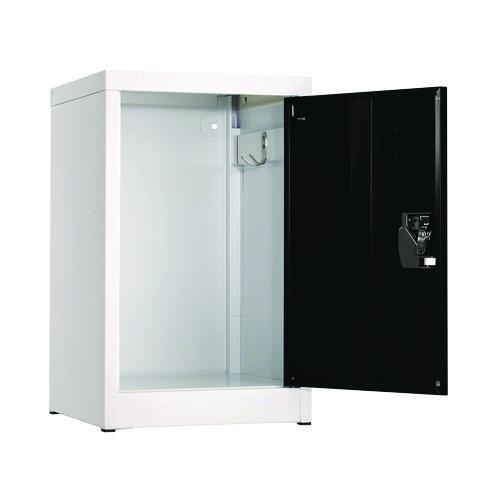 Image of AdirOffice ADI62902BLK Steel Storage Locker, 1 Compartment, 15 x 15 x 24, Black