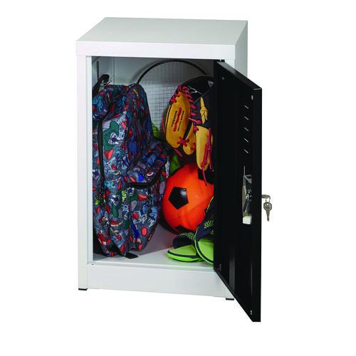 Image of AdirOffice ADI62902BLK Steel Storage Locker, 1 Compartment, 15 x 15 x 24, Black