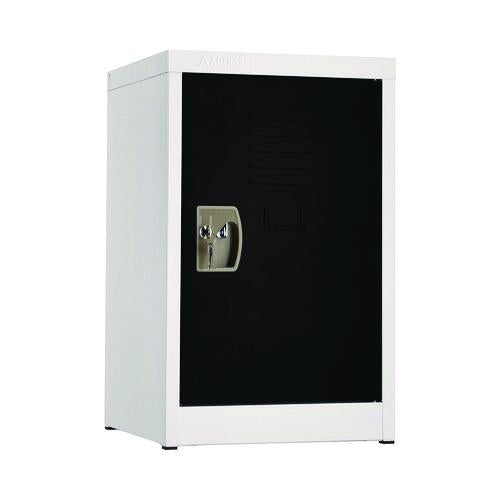 Image of AdirOffice ADI62902BLK Steel Storage Locker, 1 Compartment, 15 x 15 x 24, Black