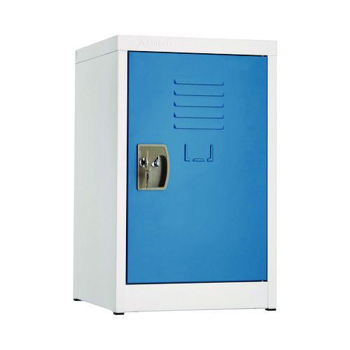 Image of AdirOffice ADI62902BLUPKG1 Steel Storage Locker, 1 Compartment, 15 x 15 x 24, Blue