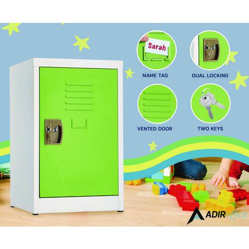 Image of AdirOffice ADI62902GRNMK Steel Storage Locker, 1 Compartment, 15 x 15 x 24, Green