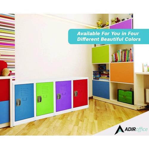 Image of AdirOffice ADI62902GRNMK Steel Storage Locker, 1 Compartment, 15 x 15 x 24, Green