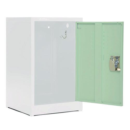 Image of AdirOffice ADI62902MGRN Steel Storage Locker, 1 Compartment, 15 x 15 x 24, Misty Green