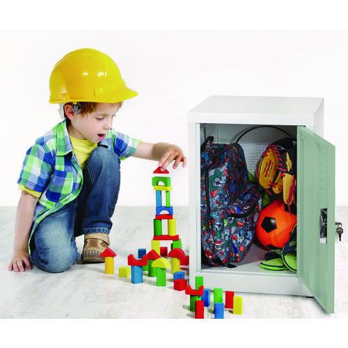 Image of AdirOffice ADI62902MGRN Steel Storage Locker, 1 Compartment, 15 x 15 x 24, Misty Green