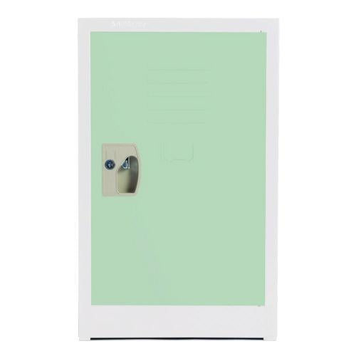 Image of AdirOffice ADI62902MGRN Steel Storage Locker, 1 Compartment, 15 x 15 x 24, Misty Green