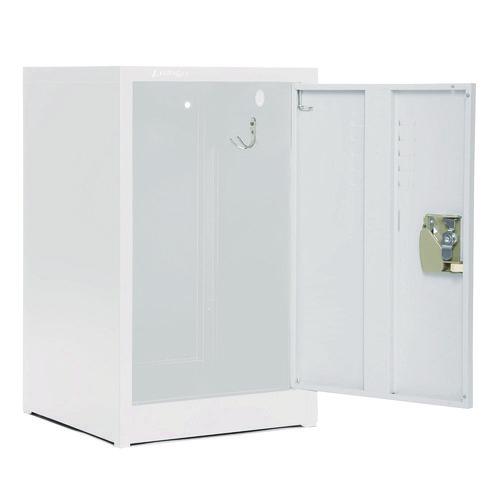 Image of AdirOffice ADI62902WHI Steel Storage Locker, 1 Compartment, 15 x 15 x 24, White
