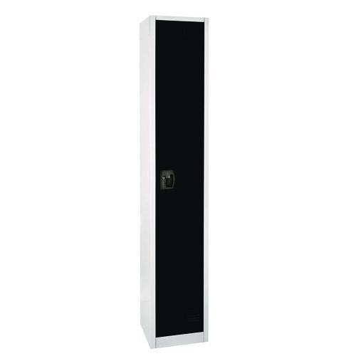 Image of AdirOffice ADI629201BLK Steel Storage Locker, 1 Compartment, 12 x 12 x 72, Black