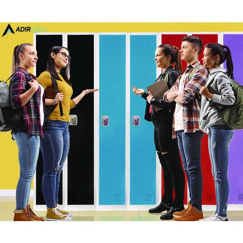 Image of AdirOffice ADI629201BLUPKG1 Steel Storage Locker, 1 Compartment, 12 x 12 x 72, Blue