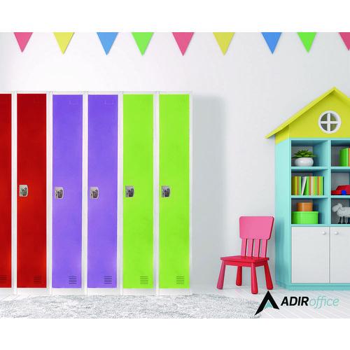 Image of AdirOffice ADI629201GRNMK Steel Storage Locker, 1 Compartment, 12 x 12 x 72, Green