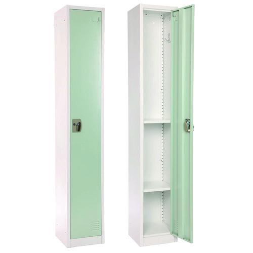 Image of AdirOffice ADI629201MGRN Steel Storage Locker, 1 Compartment, 12 x 12 x 72, Misty Green