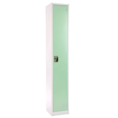 Image of AdirOffice ADI629201MGRN Steel Storage Locker, 1 Compartment, 12 x 12 x 72, Misty Green