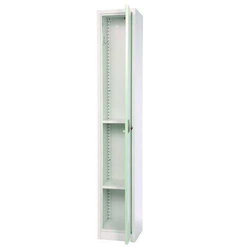 Image of AdirOffice ADI629201MGRN Steel Storage Locker, 1 Compartment, 12 x 12 x 72, Misty Green