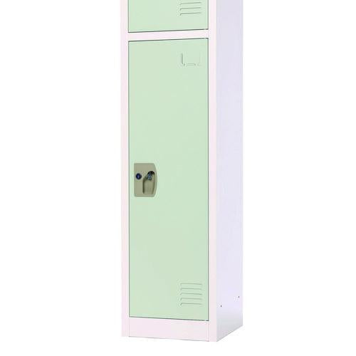 Image of AdirOffice ADI629201MGRN Steel Storage Locker, 1 Compartment, 12 x 12 x 72, Misty Green