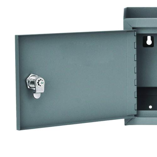 Image of AdirOffice ADI63102GRYMK Medium Size Steel Multi-Purpose Secure Drop Box, 9.8 x 3.4 x 7.5, Gray