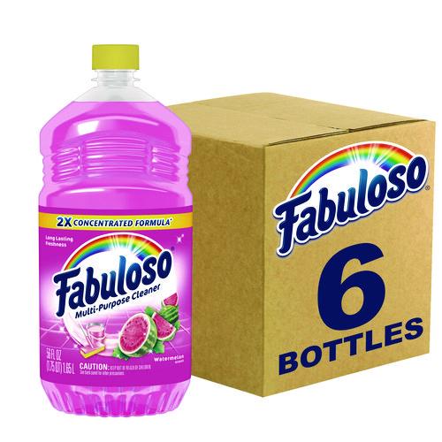 Image of Fabuloso® 61038631 Multi-Use Cleaner, Watermelon Scent, 56 oz Bottle, 6/Carton
