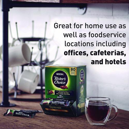 Image of Nescafe® 11005994 Taster's Choice Stick Pack, Decaf, 0.06oz, 80/box, 6 Boxes/carton