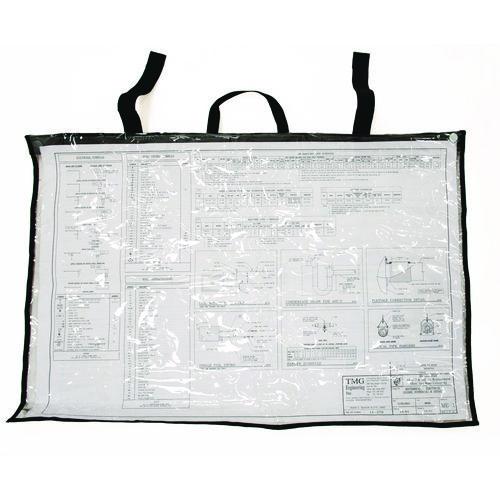 Image of AdirOffice ADIPS3648MK Large Document Protection Blueprint Plan Holder, Holds ARCH E (36" x 48"), Clear