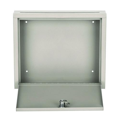 Image of AdirOffice ADI63103BEIMK Large Size Steel Multi-Purpose Secure Drop Box, 12 x 3 x 10, Beige