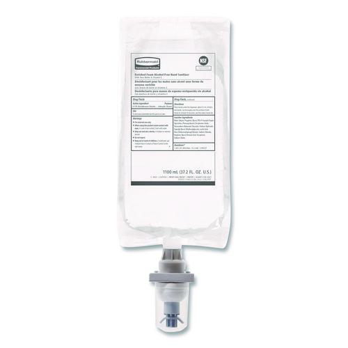 Image of Rubbermaid® Commercial 2147027 Auto Foam Refill Antibacterial Hand Soap, Fragrance-Free, 1,100 mL, 4/Carton
