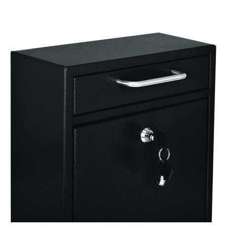 Image of AdirOffice ADI63105BLKMK Medium Ultimate Wall Mounted Mail Box, 10.4 x 4.5 x 12, Black